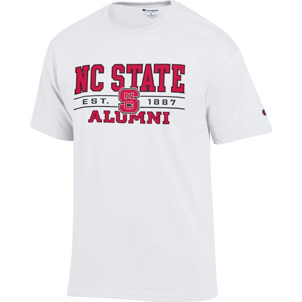 White Short Sleeve Tee - NC State A